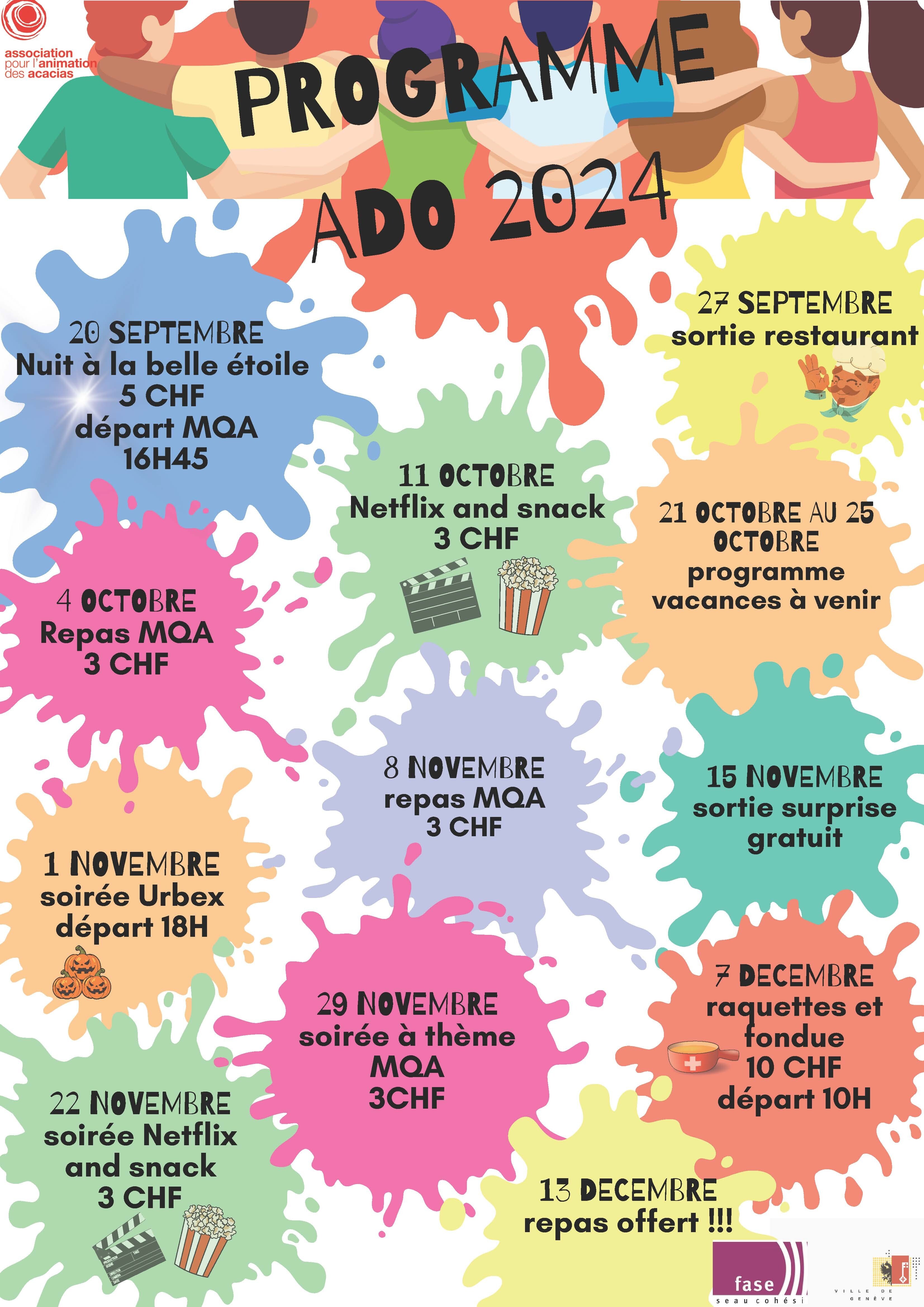 Programme ados 2024